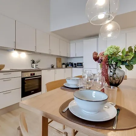 Hojloftet Stilfuld Taet Pa Centrum Med Altan Apartment