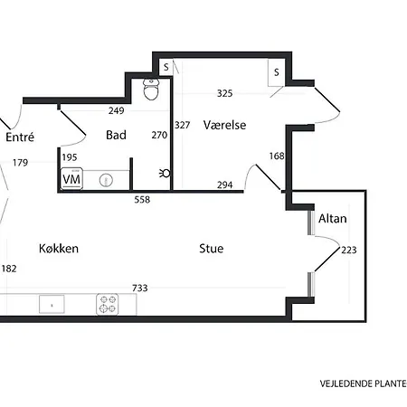 Hojloftet Stilfuld Taet Pa Centrum Med Altan Apartment Odense